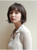 ボブ/ミニボブ/ニュアンスパーマ/グレージュ/20代30代40代銀座