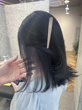 ラニヘアサロン(lani hair salon) ディープシルバー　イヤリングカラー
