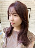 くびれ韓国ヘア×ピンクラベンダー