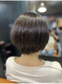 冬のショートボブ