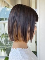 ポジ(poji)&nbsp;インナーカラー　オレンジ　髪質改善カラー　韓国風