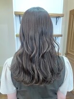 グレージュブラウン、ロング