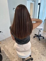 モアナ バイ ラナ 甚目寺店(MoanA BY LANA)&nbsp;デザインカラー/レイヤーカット/ウェットヘア/オリーブベージュ