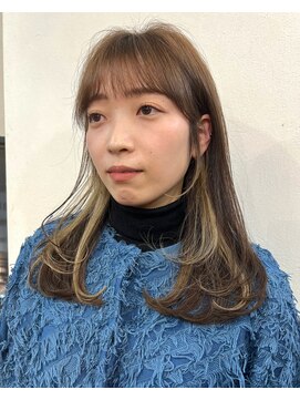 リコバイアフロート(riko by afloat) イヤリングカラー/ベージュカラー/レイヤーカット