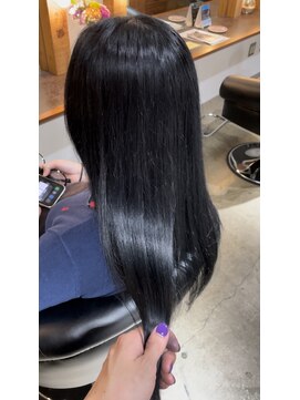 ビハインドザカーテン(BEHIND THE CURTAIN) 地毛風カラー×韓国×ダークグレー