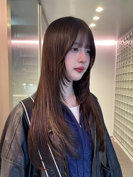 フィルムス 表参道(FILMS) ミニボブレイヤー/レイヤーカット/ウォームベージュ/前髪/表参道