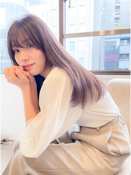リュドール 名駅(Rue D'or) 透明感ラベンダーベージュで柔らか美髪ストレートby丸山