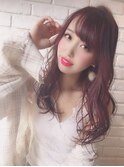 アンブレラカラー/こなれミディ/ウェーブパーマ/前髪/錦糸町