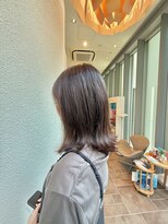 エルサフィロ ヨドヤバシ(el zafiro yodoyabashi) 【el zafiro yodoyabashi】寒色系外ハネスタイル