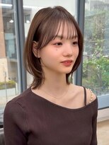 ネオリーブ クーロ(Neolive curro)&nbsp;韓国前髪顔周り×ハッシュレイヤー　カラー/酸性ストレート丸型