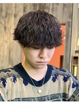 ロロネー 池田(Lolonois) 波巻きスパイラルパーママッシュショート無造作パーマ刈り上げ