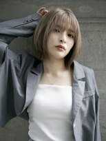 ユートラクト 寝屋川(U-tract)&nbsp;【U-tract】韓国風くびれボブ×ミルクティーベージュ