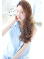 アンジュ ヘアー(Ange hair)&nbsp;マーメイドアッシュ大人カワイイ耳かけ無造作カールスタイル