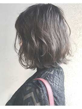 ヘアーアンドアトリエ マール(Hair&Atelier Marl) 【Marlお客様スタイル】ラベンダーアッシュの無造作ボブ