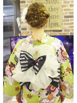 レイジースワン 浴衣ヘア