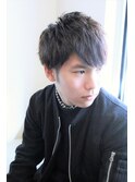 マットグレイ サイドパートショート♪