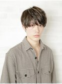 ダークアッシュ/アッシュブラック/カルマパーマ/ショート/秋葉原