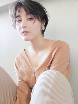 アルバム 銀座(ALBUM GINZA) ニュアンスショート_ココアブラウンセシルカット_27247