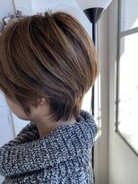 ヘアーエポック(hair epoque) 大人かわいい小顔ひし形バレイヤージュショート30代40代50代