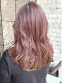 【KIKA】白髪ぼかしハイライト×ピンクベージュ