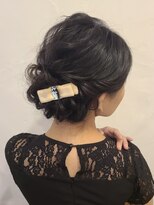 リディア 新宿東口店(Rydia)&nbsp;顔周りはスッキリめのルーズシニヨン★ 早朝ヘアセット 新宿東口