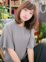 カバーヘア ブリス 戸田公園西口店(COVER HAIR bliss)&nbsp;斜めバングミルクティアッシュ大人ボブc5戸田公園20代30代40代