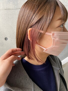 トト 船橋店(toto.) 黒髪/グレーベージュ/レイヤーロング/前髪パーマ[西船橋/津田沼]