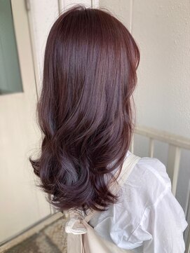 ロカ(roka) ベビーピンク　ピンクブラウン　ゆるめカール