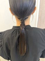 シュピネ(choupinet)&nbsp;ストレート編みアレンジ