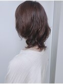 【morio原宿】50代ミディアムレイヤーゆるふわコテ巻きパーマ