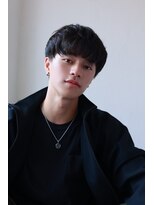 ソイクフ(SOY KUFU)&nbsp;MEN’S HAIR マッシュパーマアッシュブラックカルマパーマ