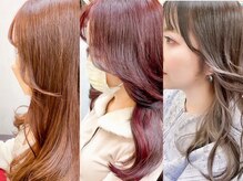 [韓国レイヤーカット×インナーカラー]*耳掛けでさりげなく覗くインナーカラー[池袋/顔周りカット/小顔]