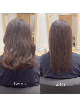 リアン 四条大宮店(Lien) 縮毛矯正+髪質改善トリートメント+カット（リタッチ可）