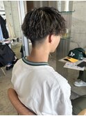 ツイストパーマ×ハイライト