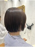 《re view MIRU》ミニボブ×アッシュブラウンカラー