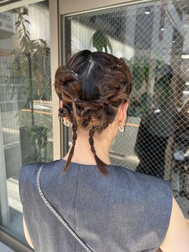 アドア 横浜(ADORE) 【ADORE 横浜】お呼ばれヘアセット×ツインアレンジ