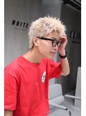 スパイキーショート　ホワイトベージュ