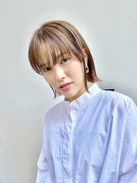 ルアウ 岡本店(LUAU) ヘルシーボブ/前髪あり/似合わせカット/ベージュカラー