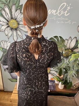 バンビ プライベート サロン(Bambi private salon) タイトなあみおろしヘア*お呼ばれヘア**Bambi松平
