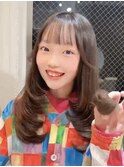 （韓国ヘア/キッズカット/小学生/前髪/レイヤーカット/小顔）