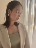 イメチェン/ホワイトブロンド/外ハネボブ/美髪/RrSALON心斎橋