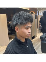 ルースト 渋谷店(ROOST)&nbsp;短髪ピンパーマ