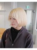 ブロンド/ボブ/ぬきっぱ