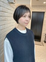 メモリーズ 表参道(Memories) 白髪ぼかし/ひし形/癖毛/大人ショートボブ/60代50代40代