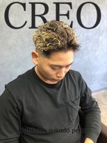 クレオ 福大通り店(CREO)&nbsp;金メッシュ×極道パーマ
