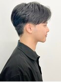 men'sメンズ髪質改善縮毛矯正ブリーチなしブルーブラック/立川