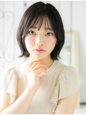 浦和/髪質改善/アッシュブラック×外ハネレイヤーボブウルフf