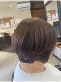 ショートボブ・手櫛・お手入れ簡単・まとまる