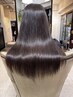 酸性縮毛矯正+カット＋ヘアリセッター＋髪質改善トリ－トメント　￥26950