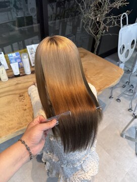 ビューブルー 亀戸錦糸町(VIEW BLUE) 美髪シアーカラー髪質改善レイヤーカット切りっぱなしボブ